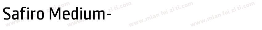 Safiro Medium字体转换